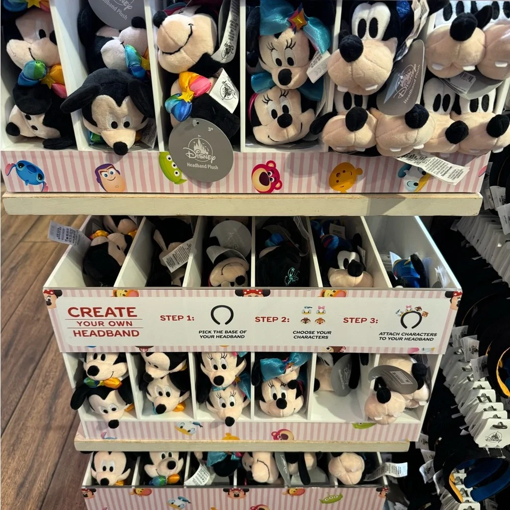 Disney Disneyland Resort 70th Anniversary Headband Plush Mickey Mouse Accessory